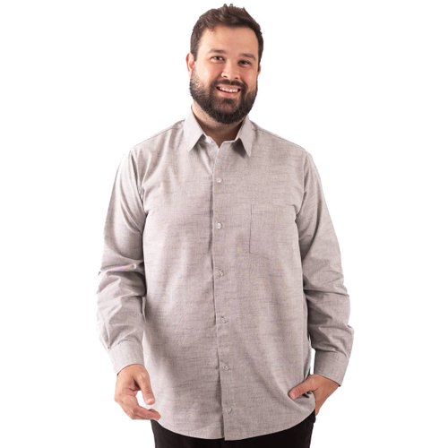 Camisa Plus Size Masculina Orion Preta
