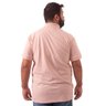 polo plus size masculina piquet lisa rose costas