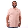 polo plus size masculina piquet lisa rose frente