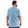 camisa plus size masculina jeans canoa delave mais pano costas