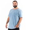 camisa plus size masculina jeans canoa delave mais pano lado