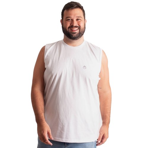 Machão Plus Size Masculina Bear Branca