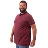 polo plus size masculina supreme bordo lado