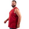 regata plus size masculina bear vermelha lado