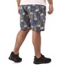 short plus size masculino microfibra elastano jellyfish costas