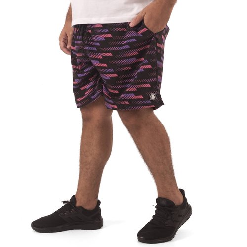 short plus size masculino microfibra elastano trace frente