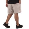 short plus size masculino microfibra elastano cinza costas