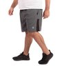 short plus size masculino microfibra elastano detail cinza frente