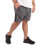 short plus size masculino microfibra elastano detail cinza lado