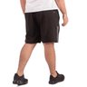 short plus size masculino microfibra elastano detail preto costas