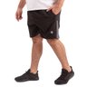 short plus size masculino microfibra elastano detail preto frente