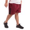 short plus size masculino microfibra elastano detail vinho frente
