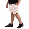 short plus size masculino algoda o natural frente