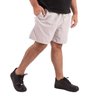 short plus size masculino algoda o cinza frente