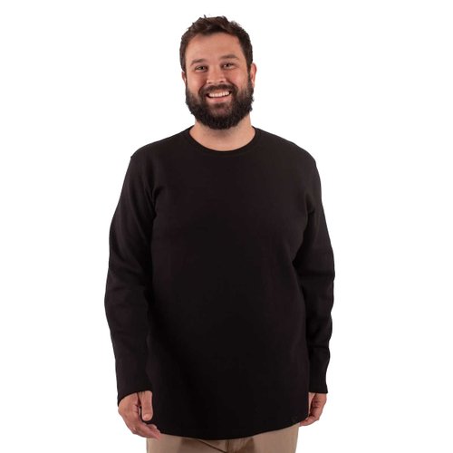 Suéter Plus Size Masculino Montebello Preto
