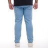 calca plus size masculina jeans puido slim delave costas