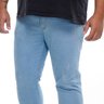 calca plus size masculina jeans puido slim delave lado detalhes