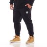 calca plus size masculina moletom jogger sport preta mais pano lado