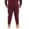 calca plus size masculina moletom jogger sport bordo mais pano costas
