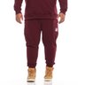 calca plus size masculina moletom jogger sport bordo mais pano frente