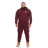 calca plus size masculina moletom jogger sport bordo mais pano frente corpo
