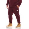 calca plus size masculina moletom jogger sport bordo mais pano lado