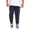calca plus size masculina moletom jogger sport azul marinho mais pano frente