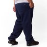 calca plus size masculina moletom felpado direct azul marinho costas