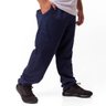 calca plus size masculina moletom felpado direct azul marinho lado