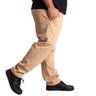 calca plus size masculina moletom felpado direct bege lado