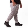 calca plus size masculina moletom jogger direct mescla lado