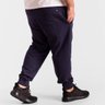calca plus size masculina moletom jogger direct azul costas