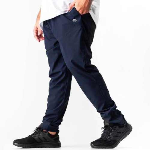 Calça Plus Size Masculina Zíper Microfibra Elastano Azul Marinho