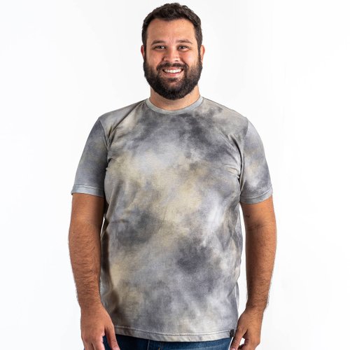 Camiseta Plus Size Masculina Yellow Cloud
