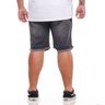 bermuda plus size masculina jeans black destroyed mais pano costas