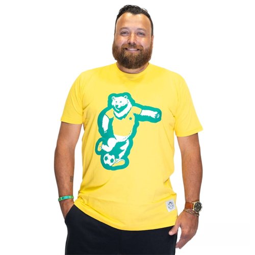 Camiseta Plus Size Masculina Urso Jogador