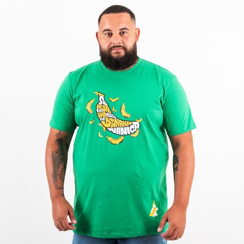 Camiseta Plus Size Masculina Banana Nanica