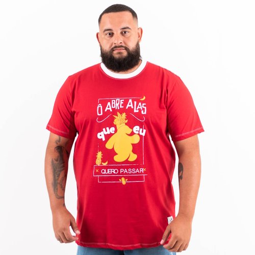 Camiseta Plus Size Masculina Abre Alas