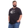 camiseta plus size masculina preta arquetipo mais pano lado