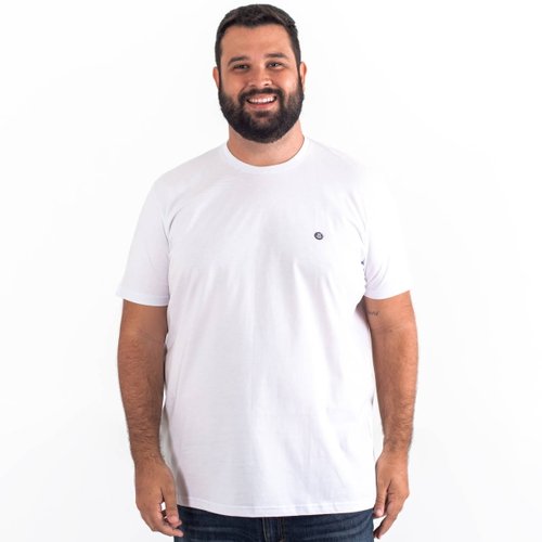 Camiseta Plus Size Masculina Branca