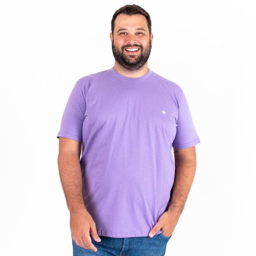 Camiseta Plus Size Masculina Lilas