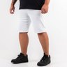 bermuda plus size masculina sarja slim branca lado