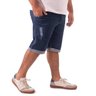 bermuda plus size masculina jeans slim destroyed lado