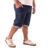bermuda plus size masculina jeans slim painted lado