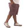 bermuda plus size masculina sarja marmorizada vinho lado