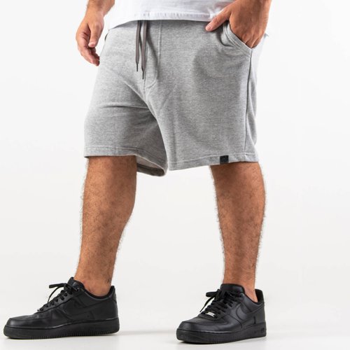 Bermuda Plus Size Masculina de Moletom Mescla