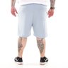 bermuda plus size masculina moletom azul claro costas