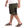 bermuda plus size masculino beach elastic preta verde lado 01