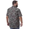 camisa plus size masculina sarja green flower costas