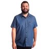 camisa plus size masculina mc jeans stoned line black frente